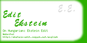edit ekstein business card